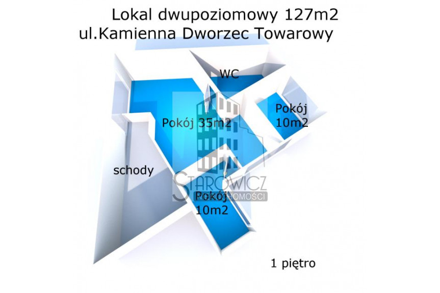 Kraków, Krowodrza , Kamienna, Lokal Biurowy 127m2 2-poziomy